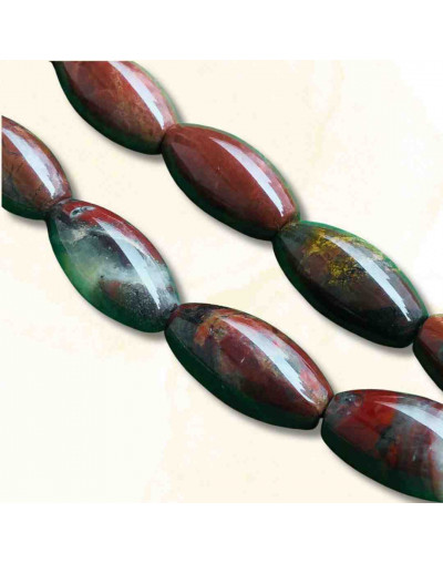 Jásper Rojo. Barril. Perforación vertical. 20x10 milímetros. 1 mm perforación. 1 unidad.