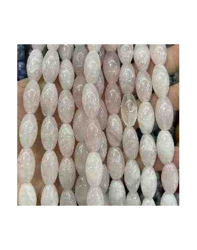 Cuarzo Rosa. Barril. Perforación vertical. 20x10 milímetros. 1 mm perforación. 1 unidad.