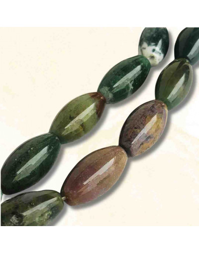 Agata. Perforación vertical. 20x10 milímetros. 1 mm perforación. 1 unidad.