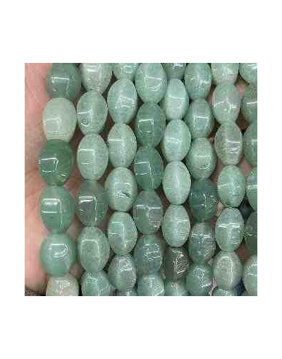 Aventurina Verde. Perforación vertical. 20x10 milímetros. 1 mm perforación. 1 unidad.