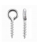 Armellas. Aleación de cobre. Color platedo. 10x4 milímetros. 2 mm agujero. 200 unidades. Armellas. Aleación de cobre. Color platedo. 10x4 milímetros. 2 mm agujero. 200 unidades.