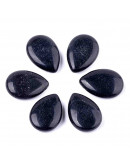 Obsidiana. Gota. Perforación horizontal. 25x18x7 mm. 0,8 mm perforación. 1 unidad. Obsidiana. Gota. Perforación horizontal. 25x18x7 mm. 0,8 mm perforación. 1 unidad.