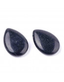 Obsidiana. Gota. Perforación horizontal. 25x18x7 mm. 0,8 mm perforación. 1 unidad. Obsidiana. Gota. Perforación horizontal. 25x18x7 mm. 0,8 mm perforación. 1 unidad.