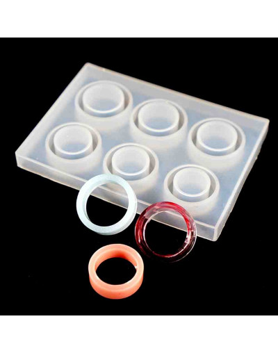 Moldes de silicona. Para resina. Anillos. 83x59x8 mm. 18 y 19 mm diámetro interior. 1 unidad.