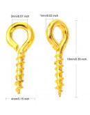 Armellas. Aleación de cobre. Color dorado. 10x4 milímetros. 2 mm agujero. 200 unidades. Armellas. Aleación de cobre. Color dorado. 10x4 milímetros. 2 mm agujero. 200 unidades.