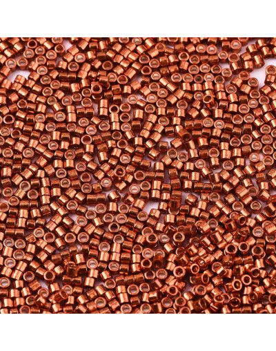 FGB Delica. Color: SADDLE BROWN. 1,5x1 mm. 0,5 mm perforación. 10 gr (2000 uds aprox).