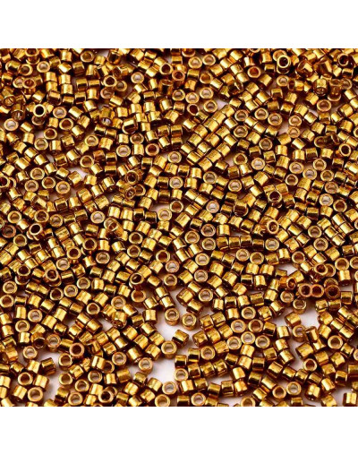 FGB Delica. Color: DARK GOLDENROD. 1,5x1 mm. 0,5 mm perforación. 10 gr (2000 uds aprox).