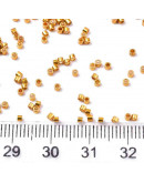 FGB Delica. Color: DARK GOLDENROD. 1,5x1 mm. 0,5 mm perforación. 10 gr (2000 uds aprox).