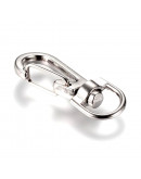 Accesorio para llaveros. Aleación de cobre. Color platino. 36x13x7 milímetros. 4 unidades. Accesorio para llaveros. Aleación de cobre. Color platino. 36x13x7 milímetros. 4 unidades.