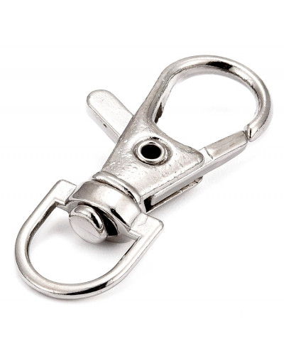 Accesorio para llaveros. Aleación de cobre. Color platino. 37x14x7 milímetros. 4 unidades.