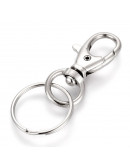 Accesorio para llaveros. Aleación de cobre. Color platino. 60x25 milímetros. 2 unidades. Accesorio para llaveros. Aleación de cobre. Color platino. 60x25 milímetros. 2 unidades.