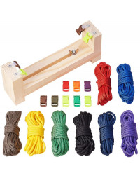 DIY Paracord. Telar para pulseras. 8 hebillas TipTop. 8 hilo Paracord de 4 mts por color. 1 set.