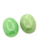 Aventurina Verde. Ovalado. 25x18x5~7 mm. Sin perforación. 1 unidad. Aventurina Verde. Ovalado. 25x18x5~7 mm. Sin perforación. 1 unidad.