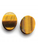 Ojo de Tigre. Ovalado. 25x18x5~7 mm. Sin perforación. 1 unidad. Ojo de Tigre. Ovalado. 25x18x5~7 mm. Sin perforación. 1 unidad.