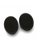 Agata Negra. Ovalado. 25x18x5~7 mm. Sin perforación. 1 unidad.