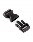 Hebilla TipTop. Plástico. 29x15x6 mm. 11x3,5 mm agujero. 10 set.