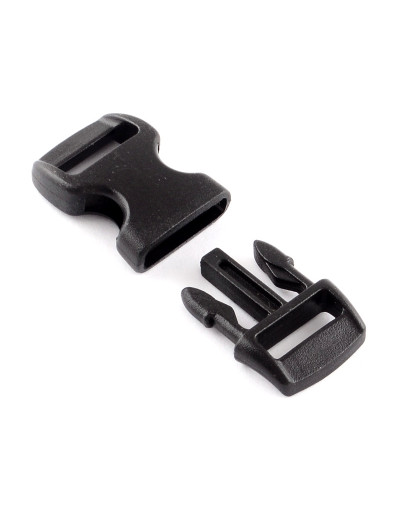 Hebilla TipTop. Plástico. 29x15x6 mm. 11x3,5 mm agujero. 10 set.