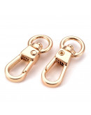 Accesorio para llaveros. Aleación de cobre. Color dorado. 31x12x6 milímetros. 2 unidades. Accesorio para llaveros. Aleación de cobre. Color dorado. 31x12x6 milímetros. 2 unidades.