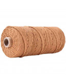 Hilo de algodón para macramé. 3 milímetros grosor. Color: PERU. 100 metros. 1 cono.