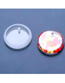 Molde para resina. Dijes Collar: Moneda. 42x7,5 milímetros. 3 mm perforación. 1 unidad. Molde para resina. Dijes Collar: Moneda. 42x7,5 milímetros. 3 mm perforación. 1 unidad.