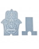 Molde de silicona para resina. Soporte Celular. Mano de Fátima. 100~145x85~115x8 mm. 1 set. Molde de silicona para resina. Soporte Celular. Mano de Fátima. 100~145x85~115x8 mm. 1 set.