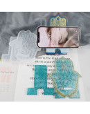 Molde de silicona para resina. Soporte Celular. Mano de Fátima. 100~145x85~115x8 mm. 1 set. Molde de silicona para resina. Soporte Celular. Mano de Fátima. 100~145x85~115x8 mm. 1 set.