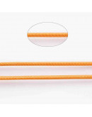 Cordón de poliester encerado. Piel de Serpeinte. Color GOLDEN. 2 milímetros de grosor. 3 metros.