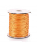 Cordón de poliester encerado. Piel de Serpeinte. Color GOLDEN. 2 milímetros de grosor. 3 metros.