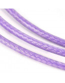 Cordón de poliester encerado. Piel de Serpeinte. Color PURPLE. 2 milímetros de grosor. 3 metros.