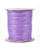 Cordón de poliester encerado. Piel de Serpeinte. Color PURPLE. 2 milímetros de grosor. 3 metros.