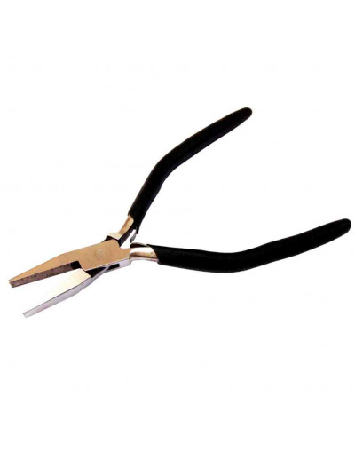 Pinza plana. Acero inoxidable. 165 milímetros. Mango PVC. Calidad profesional. 1 ud.