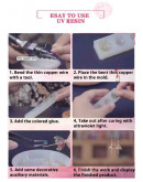 Resina Epoxy. Color cristal. Relación 1:1. 8+8 onzas (470 ml). Incluye accesorios. 1 set.