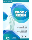 Resina Epoxy. Color cristal. Relación 1:1. 32+32 onzas (1890 ml). Incluye accesorios. 1 set.