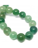 Aventurina. Verde. 06 mm diámetro. 1 mm perforación. 60 unidades hilo aproximado. 1 hilo.