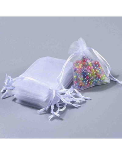 Bolsa de regalo. Color blanco. Cierre con cordón. 70x50 milímetros. 10 unidades. Bolsa de regalo. Color blanco. Cierre con cordón. 70x50 milímetros. 10 unidades.