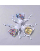 Bolsa de regalo. Color blanco. Cierre con cordón. 70x50 milímetros. 10 unidades. Bolsa de regalo. Color blanco. Cierre con cordón. 70x50 milímetros. 10 unidades.