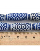 Agata teñida. Barril (2). Blue Tibetyan Style. 29~30x10 mm. 1,4 mm perforación. 1 ud. Agata teñida. Barril (2). Blue Tibetyan Style. 29~30x10 mm. 1,4 mm perforación. 1 ud.