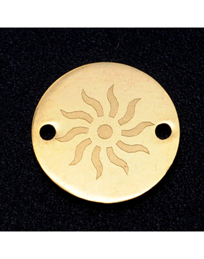 Sol. Acero inoxidable. Color dorado. 12x1 milímetro. 1,2 mm perforación. 1 unidad.