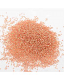 Cristal Línea Plateada. PEACH. 4 milímetros.1,50 mm perforación. 40 gramos. 390 uds. aprox.