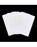 Display Cards. Para collares y aretes. Color blanco. 90x60 milímetros. 20 unidades. Display Cards. Para collares y aretes. Color blanco. 90x60 milímetros. 20 unidades.