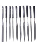 Limas para metal. Set con 10 formas diferentes. 180~184x5~9 mm. 1 set. Limas para metal. Set con 10 formas diferentes. 180~184x5~9 mm. 1 set.
