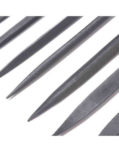 Limas para metal. Set con 10 formas diferentes. 180~184x5~9 mm. 1 set. Limas para metal. Set con 10 formas diferentes. 180~184x5~9 mm. 1 set.