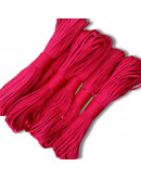 Paracord 550. Núcleo 7 hilos. 4 mm diámetro. ROJO CORAL. Rollo de 100 pies (30,5 metros).