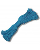 Paracord 550. Núcleo 7 hilos. 4 mm diámetro. AZUL. Rollo de 100 pies (30,5 metros).