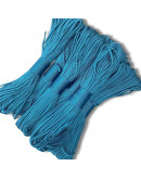 Paracord 550. Núcleo 7 hilos. 4 mm diámetro. AZUL. Rollo de 100 pies (30,5 metros).