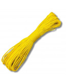 Paracord 550. Núcleo 7 hilos. 4 mm diámetro. AMARILLO. Rollo de 100 pies (30,5 metros).