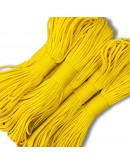 Paracord 550. Núcleo 7 hilos. 4 mm diámetro. AMARILLO. Rollo de 100 pies (30,5 metros).