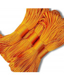 Paracord 550. Núcleo 7 hilos. 4 mm diámetro. NARANJA. Rollo de 100 pies (30,5 metros).