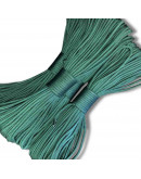 Paracord 550. Núcleo 7 hilos. 4 mm diámetro. VERDE MUSGO. Rollo de 100 pies (30,5 metros).