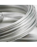 Acero inoxidable 316L. Color plateado. Calibre 18 (1 milímetro diámetro). 1 rollo.